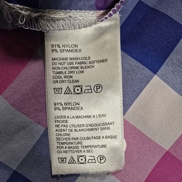 Tommy Bahama Siesta Key Check Collection Pink Blue Men's Large Long Sleeve - Picture 10 of 11